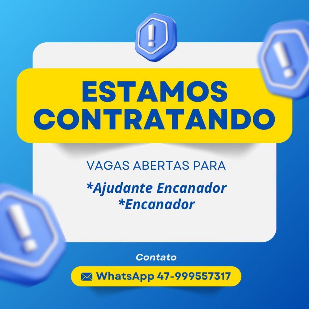 VAGA ENCANADOR E AJUDANTE ENCANADOR